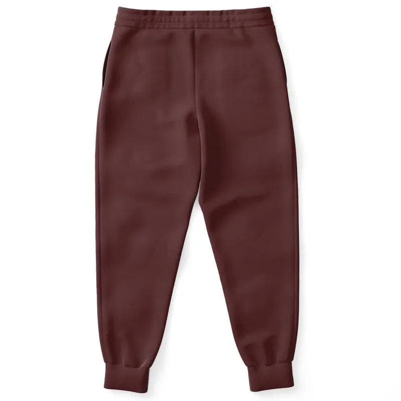 Dark Pink Brown Joggers | Unisex | with PLUS sizes | Dark Pastel Pink Brown | C0M60Y30K80