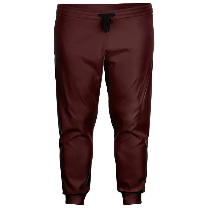 Dark Pink Brown Joggers | Unisex | with PLUS sizes | Dark Pastel Pink Brown | C0M60Y30K80