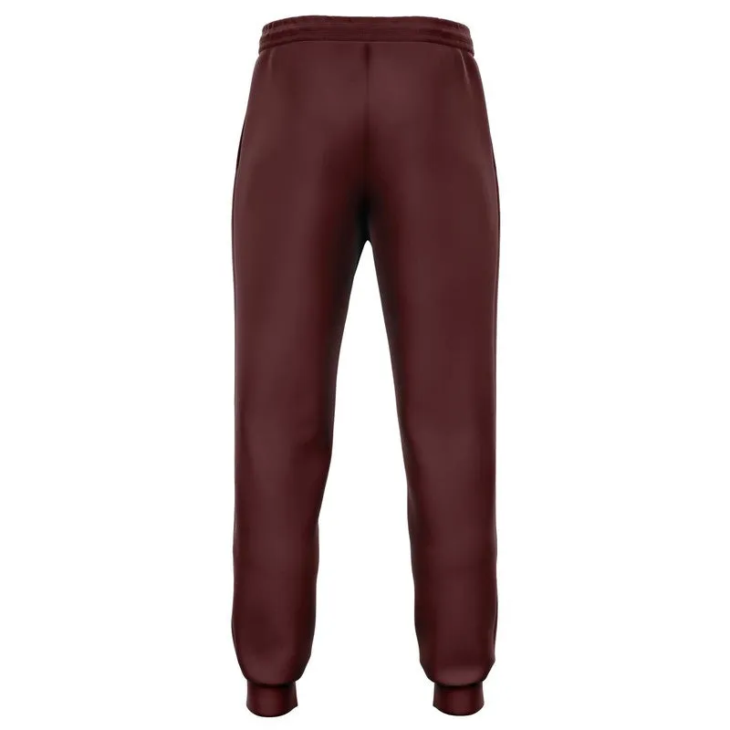 Dark Pink Brown Joggers | Unisex | with PLUS sizes | Dark Pastel Pink Brown | C0M60Y30K80