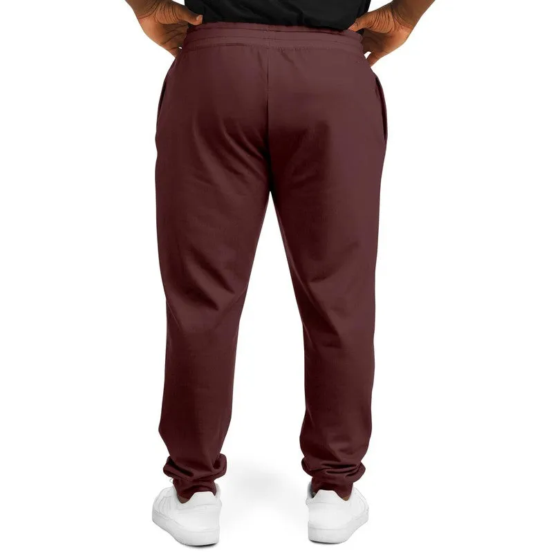 Dark Pink Brown Joggers | Unisex | with PLUS sizes | Dark Pastel Pink Brown | C0M60Y30K80