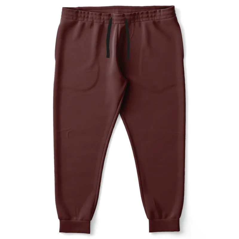 Dark Pink Brown Joggers | Unisex | with PLUS sizes | Dark Pastel Pink Brown | C0M60Y30K80