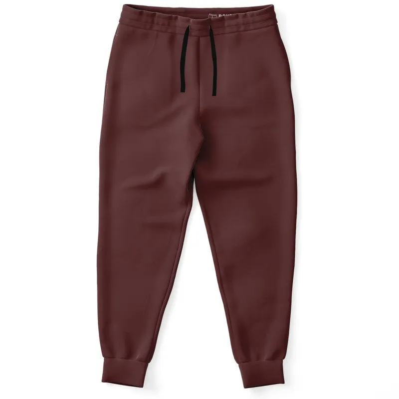 Dark Pink Brown Joggers | Unisex | with PLUS sizes | Dark Pastel Pink Brown | C0M60Y30K80