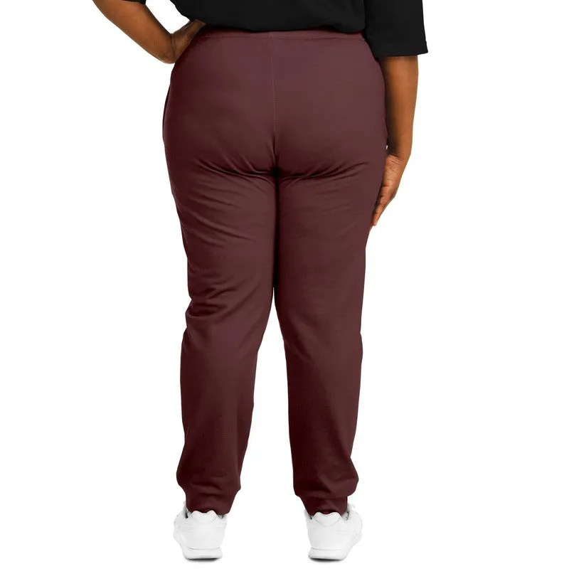 Dark Pink Brown Joggers | Unisex | with PLUS sizes | Dark Pastel Pink Brown | C0M60Y30K80