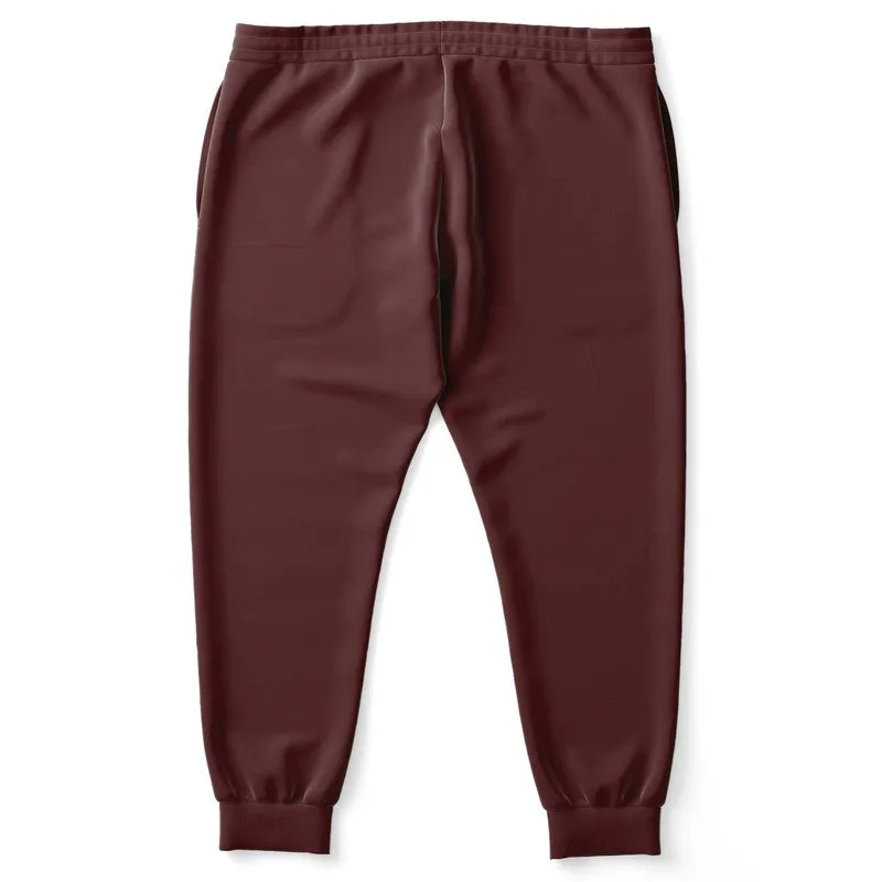 Dark Pink Brown Joggers | Unisex | with PLUS sizes | Dark Pastel Pink Brown | C0M60Y30K80