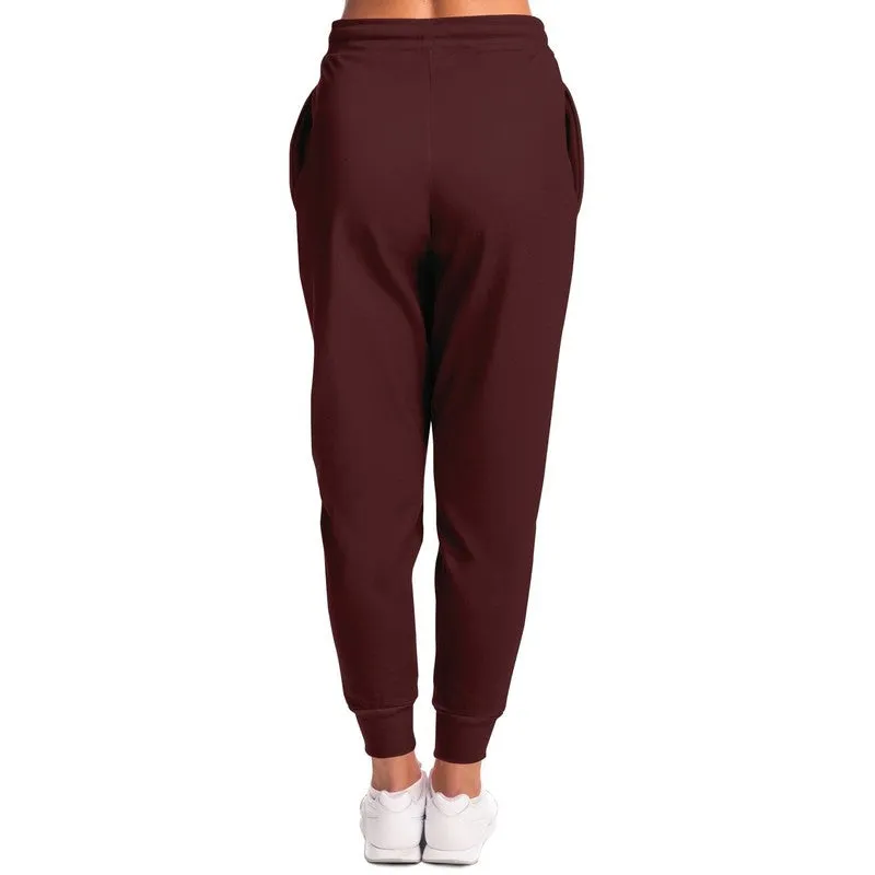 Dark Pink Brown Joggers | Unisex | with PLUS sizes | Dark Pastel Pink Brown | C0M60Y30K80