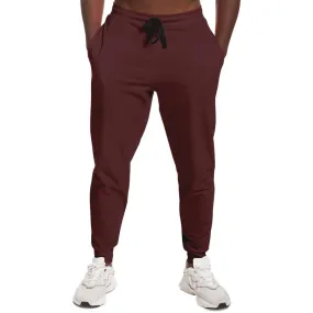 Dark Pink Brown Joggers | Unisex | with PLUS sizes | Dark Pastel Pink Brown | C0M60Y30K80