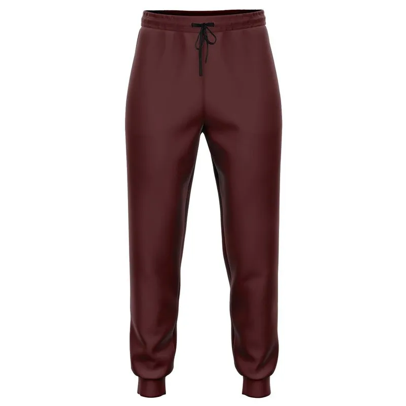 Dark Pink Brown Joggers | Unisex | with PLUS sizes | Dark Pastel Pink Brown | C0M60Y30K80