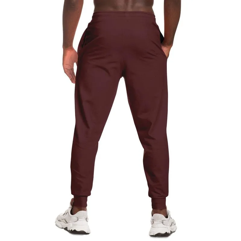 Dark Pink Brown Joggers | Unisex | with PLUS sizes | Dark Pastel Pink Brown | C0M60Y30K80