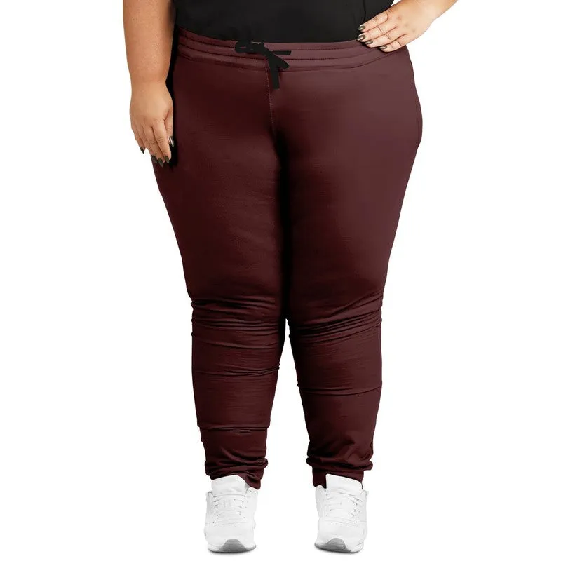 Dark Pink Brown Joggers | Unisex | with PLUS sizes | Dark Pastel Pink Brown | C0M60Y30K80