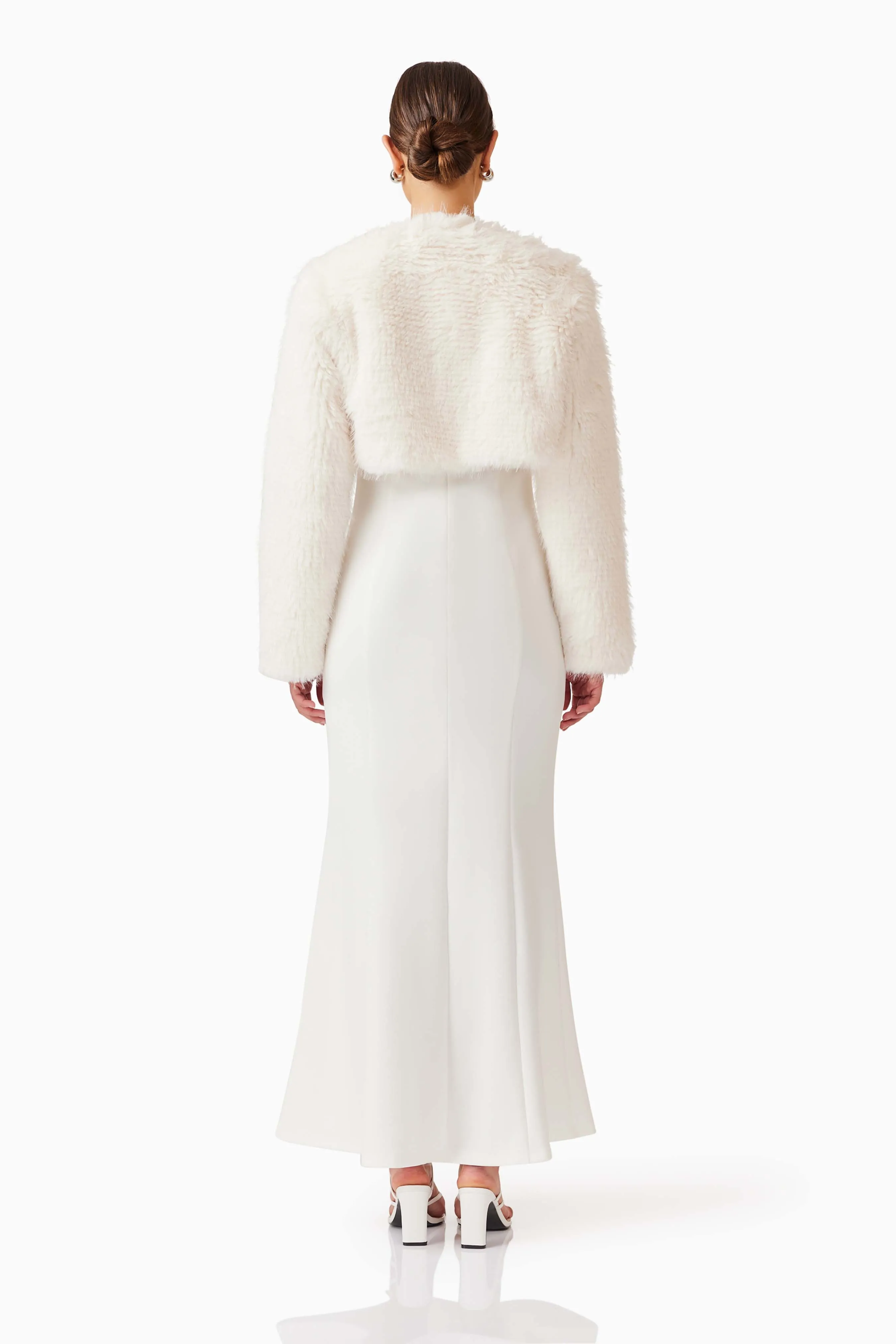 Desiree Cropped Jacket in White