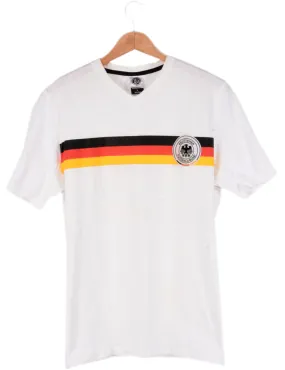 Deutscher Fussball White Printed T-shirt - L