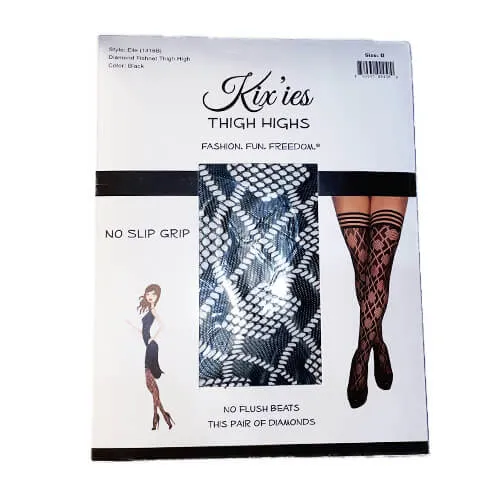 Elle Diamond Fishnet Thigh High