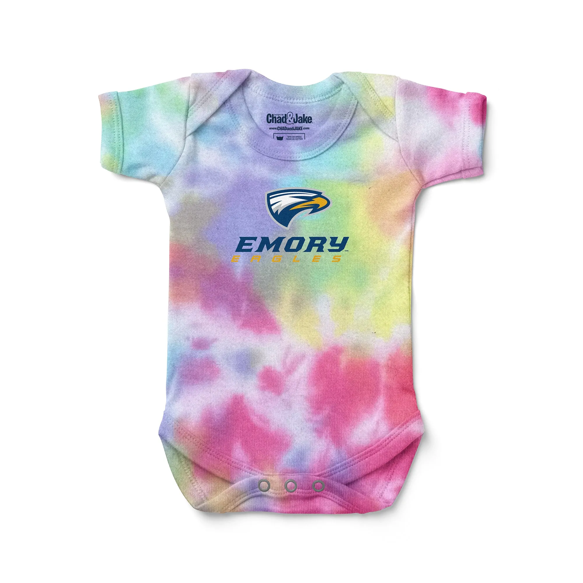 Emory Eagles Logo Tie Dye Bodysuit