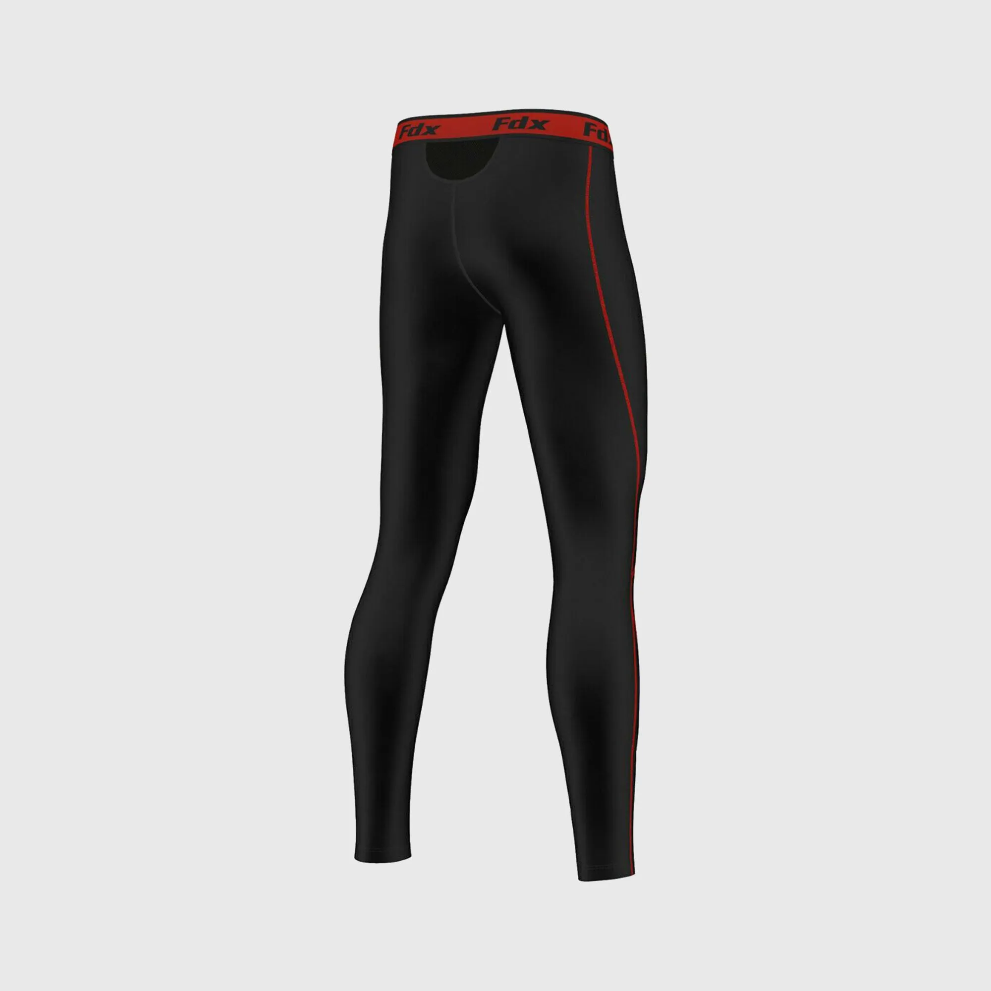 Fdx Blitz Red Men's & Boy's Compression Base Layer Tights