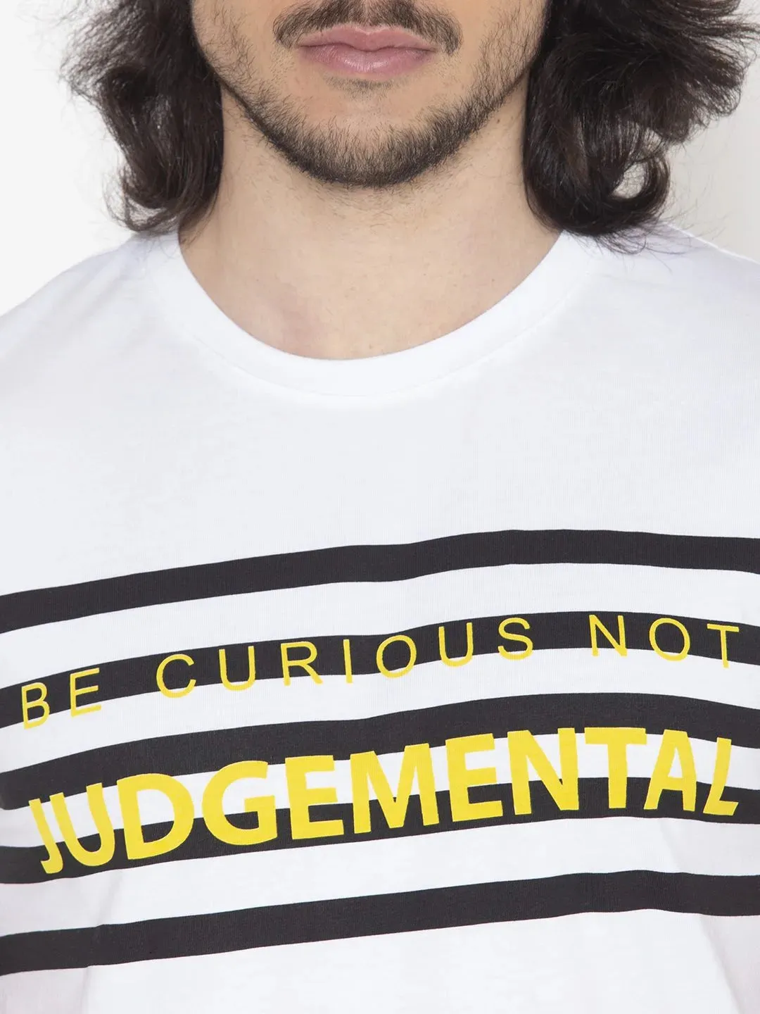 Flawless White Graphic Men T-Shirt