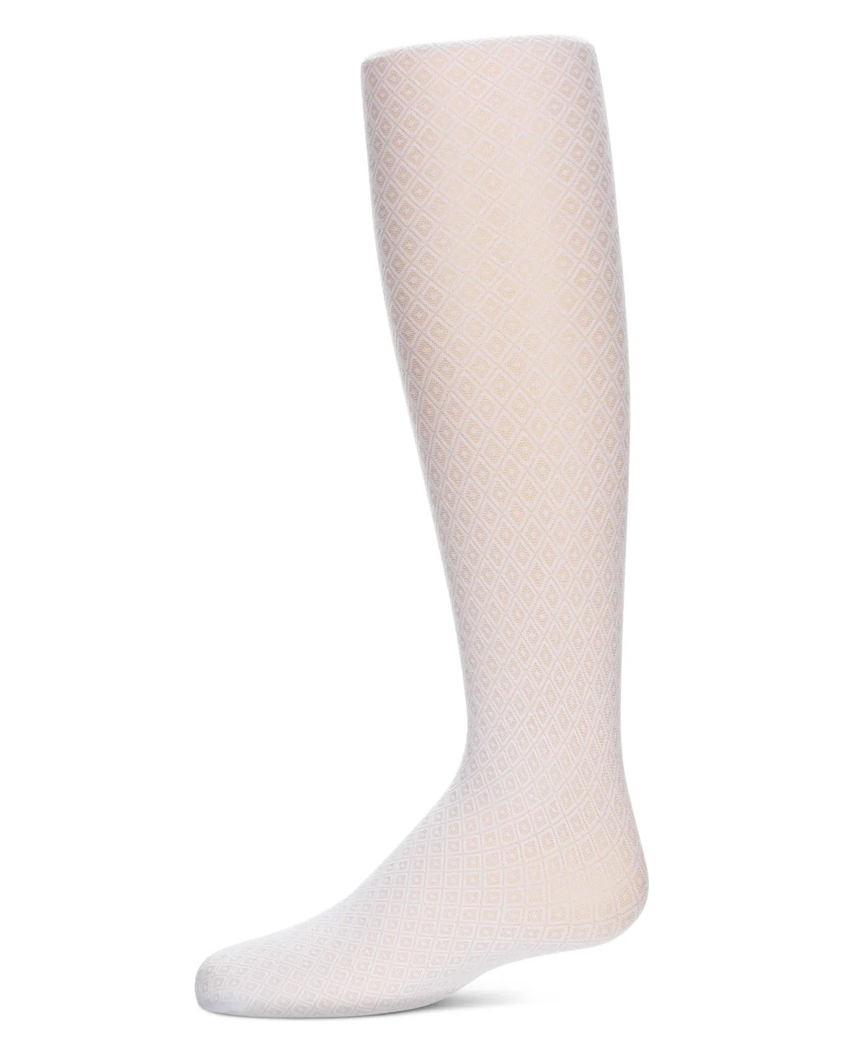 Girls' Diamond Dot Semi-Opaque Microfiber Tights