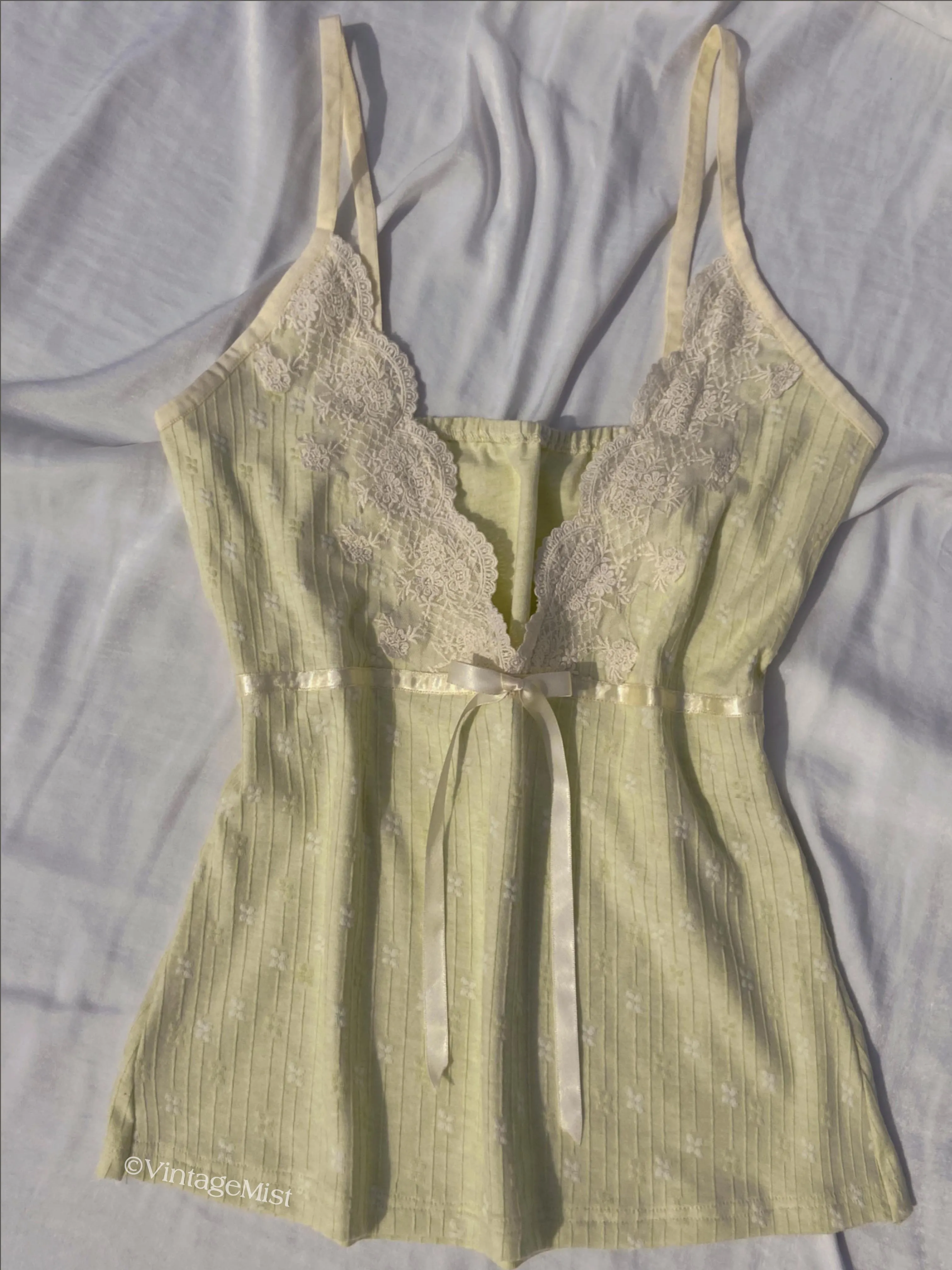 Girly V-neck Lace Cami Top