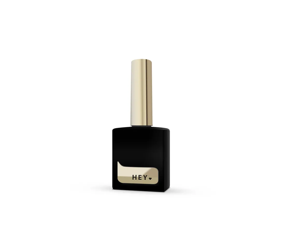 HEYLOVE. TOP COAT, BLACK SIDE, 15 ML