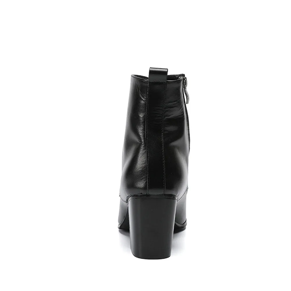 High Top Men Boots Lace up