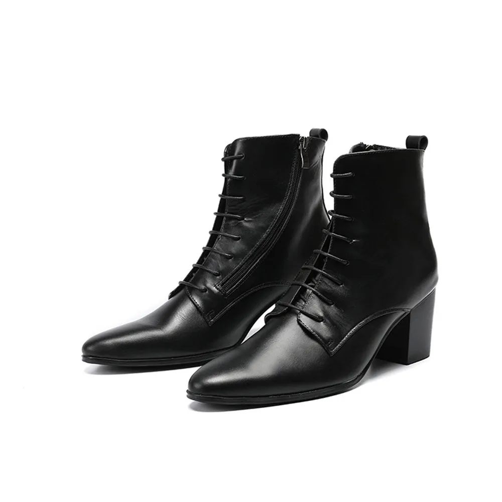 High Top Men Boots Lace up