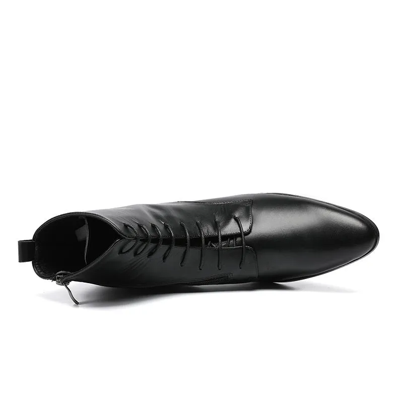 High Top Men Boots Lace up