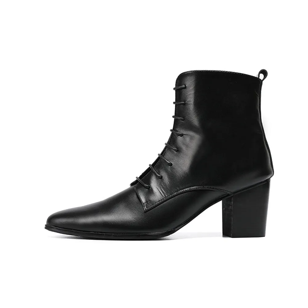 High Top Men Boots Lace up