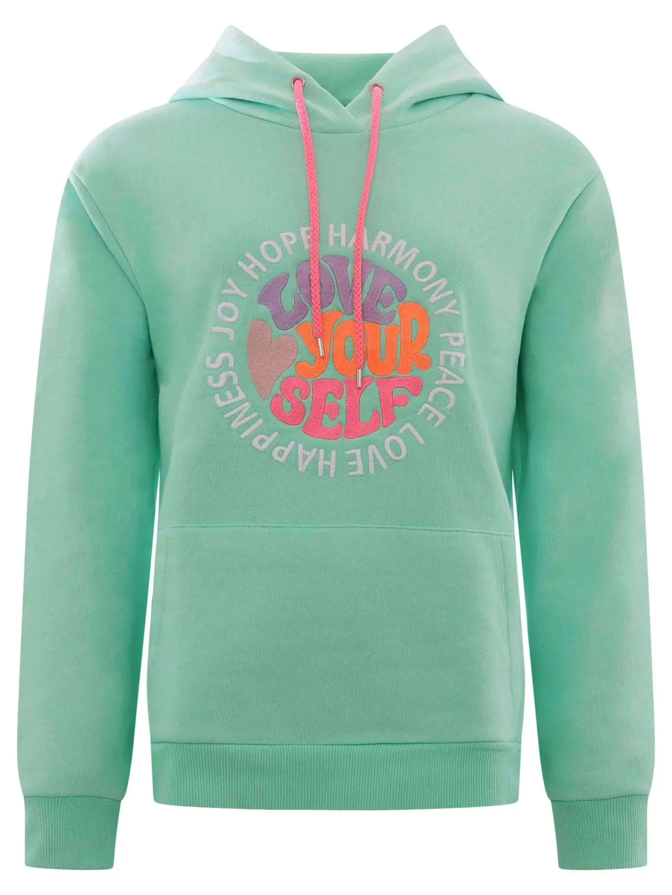 Hoodie LOVE YOURSELF mint
