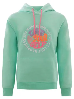 Hoodie LOVE YOURSELF mint