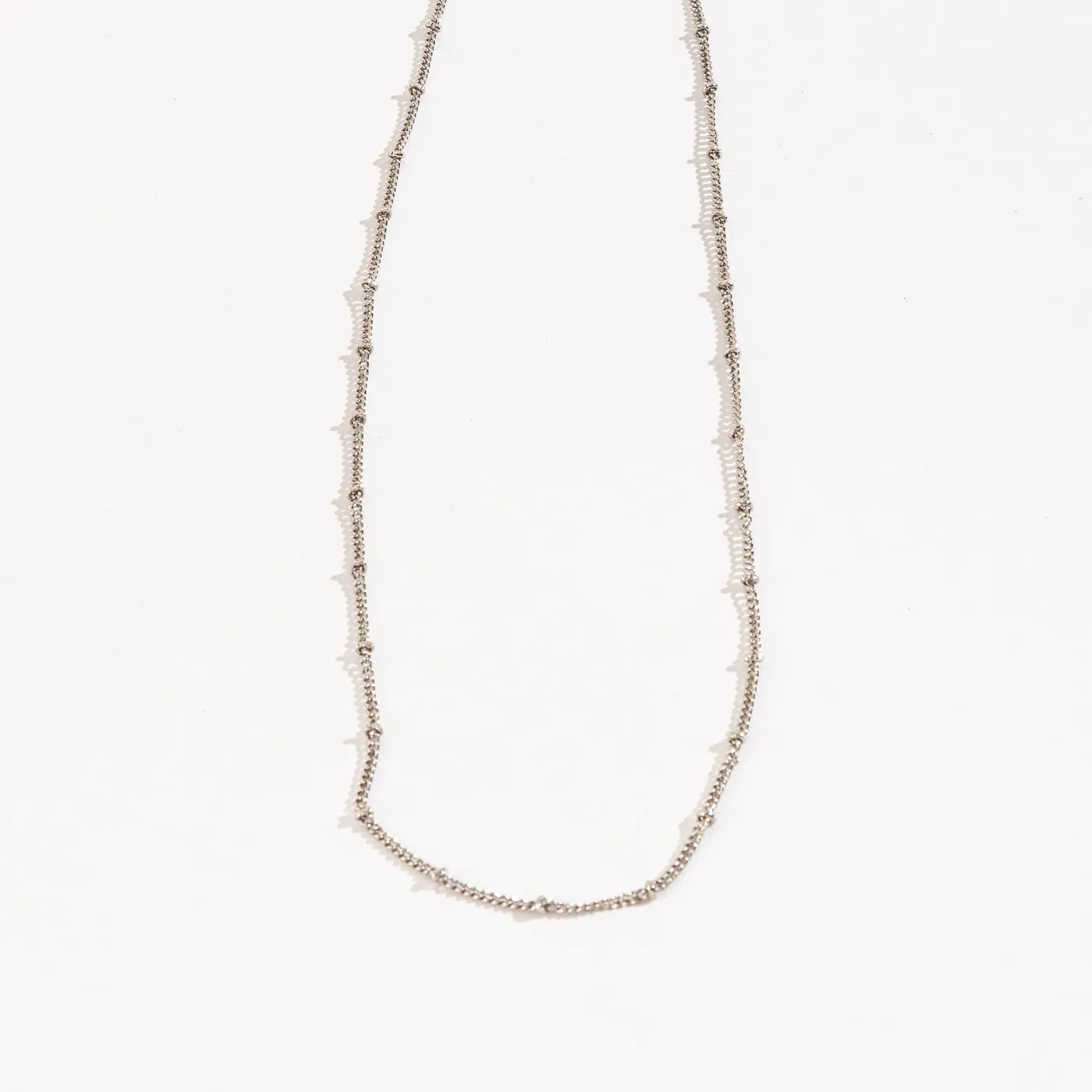 Howard's - Layer Me Bead Chain Necklace - Silver, 20 Inch