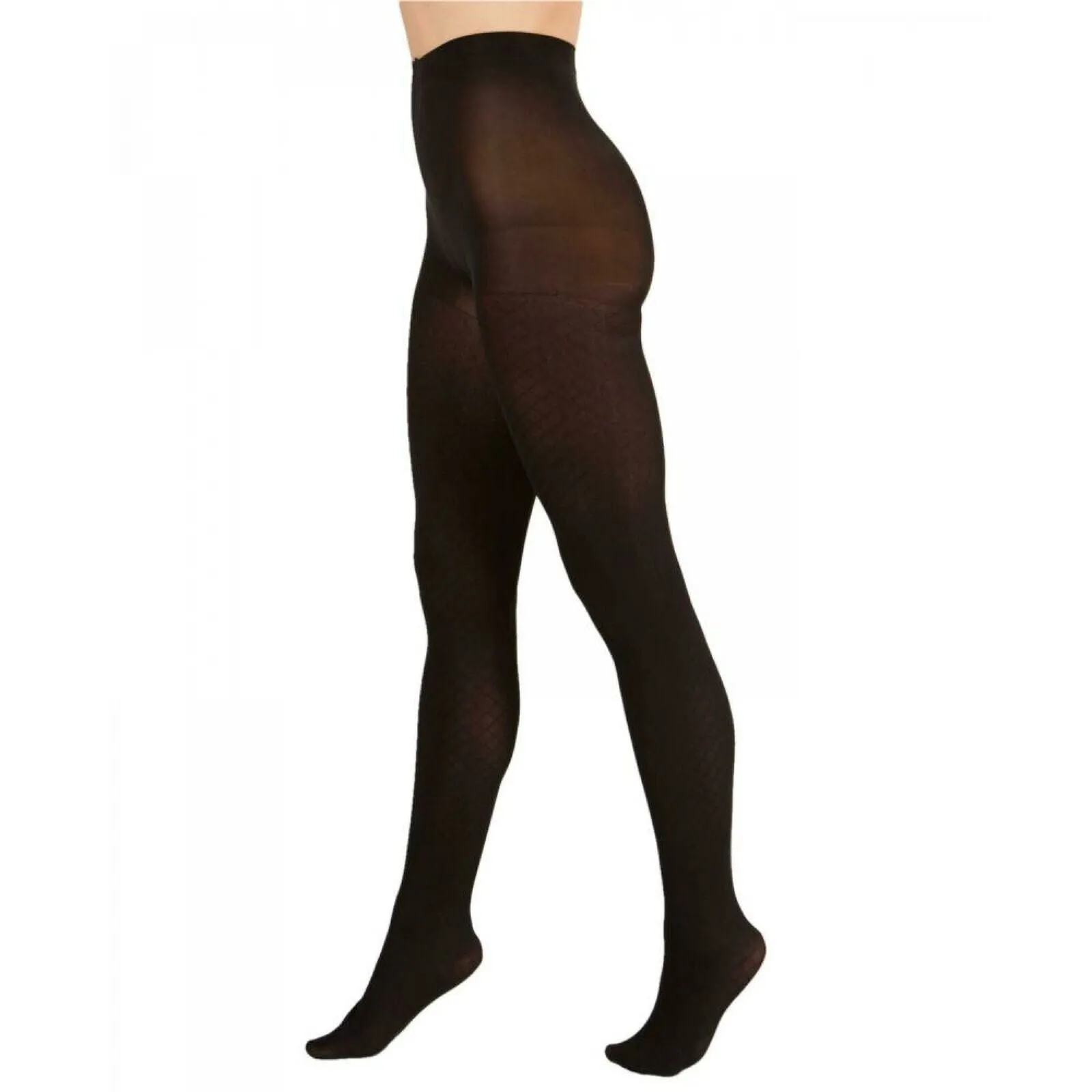 HUE Women's Control Top Diamond Tights. U20275
