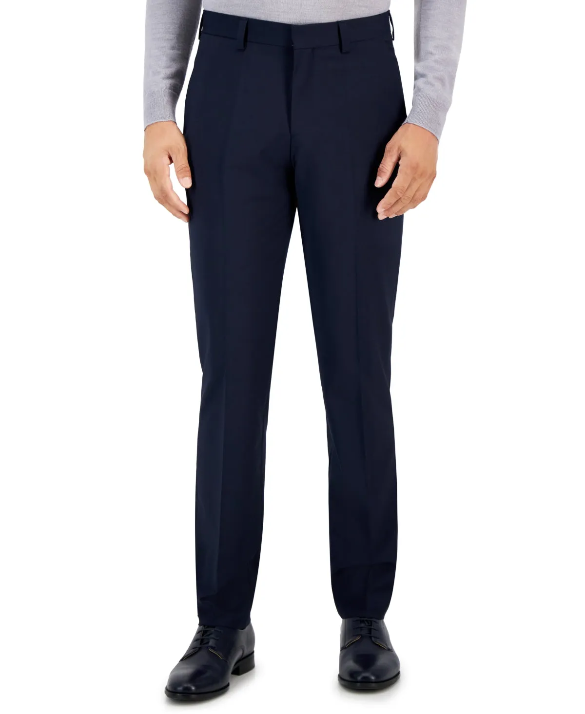 Hugo Boss Mens Modern fit Dress Pants 38 / 32 Blue Solid