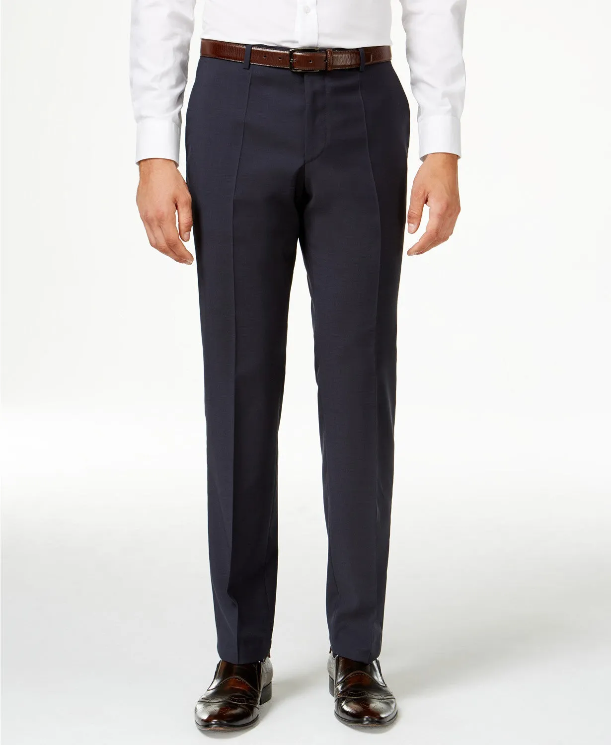 Hugo Boss Mens Modern fit Dress Pants 38 / 32 Blue Solid