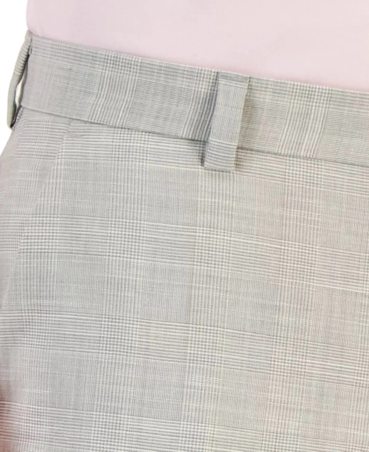 Hugo by Hugo Boss Men's Modern Fit Check Print Dress Suit Pants Grey 30 x 32