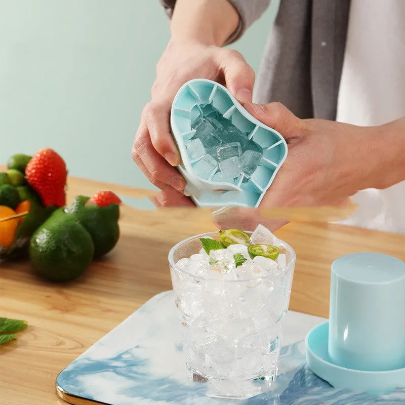 Ice Bucket Silicone Mold Cube Maker 2 In 1 For Kitchen Party Barware | Brodtica.com