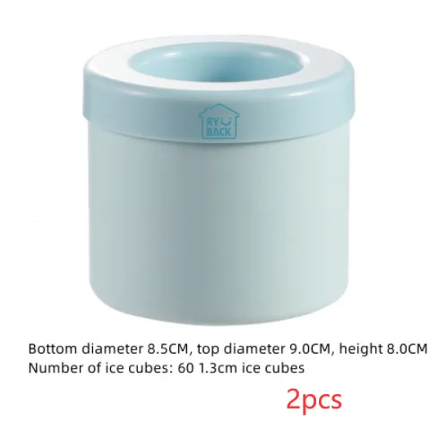 Ice Bucket Silicone Mold Cube Maker 2 In 1 For Kitchen Party Barware | Brodtica.com