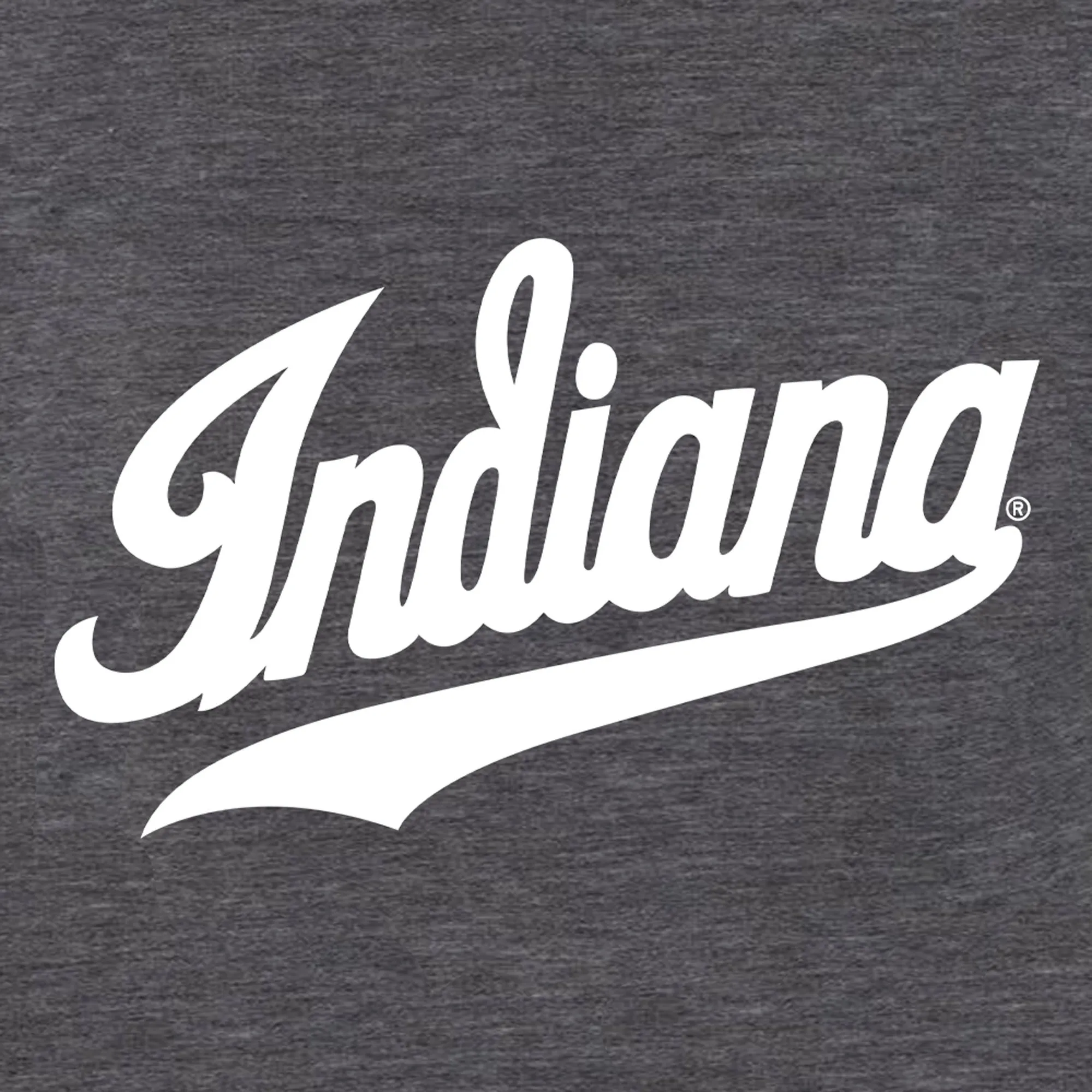 Indiana Script Women's Zen Fleece Hoodie - Dark Smoke