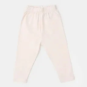 infant Girls Lycra Jersey Tights - Butter