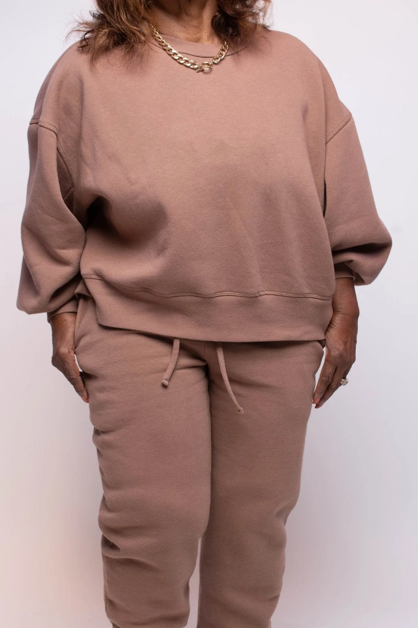 Jazzy Balloon Sleeve Jogger Set