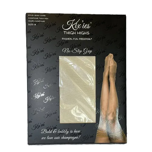 Jenny Champagne Sheer Thigh High