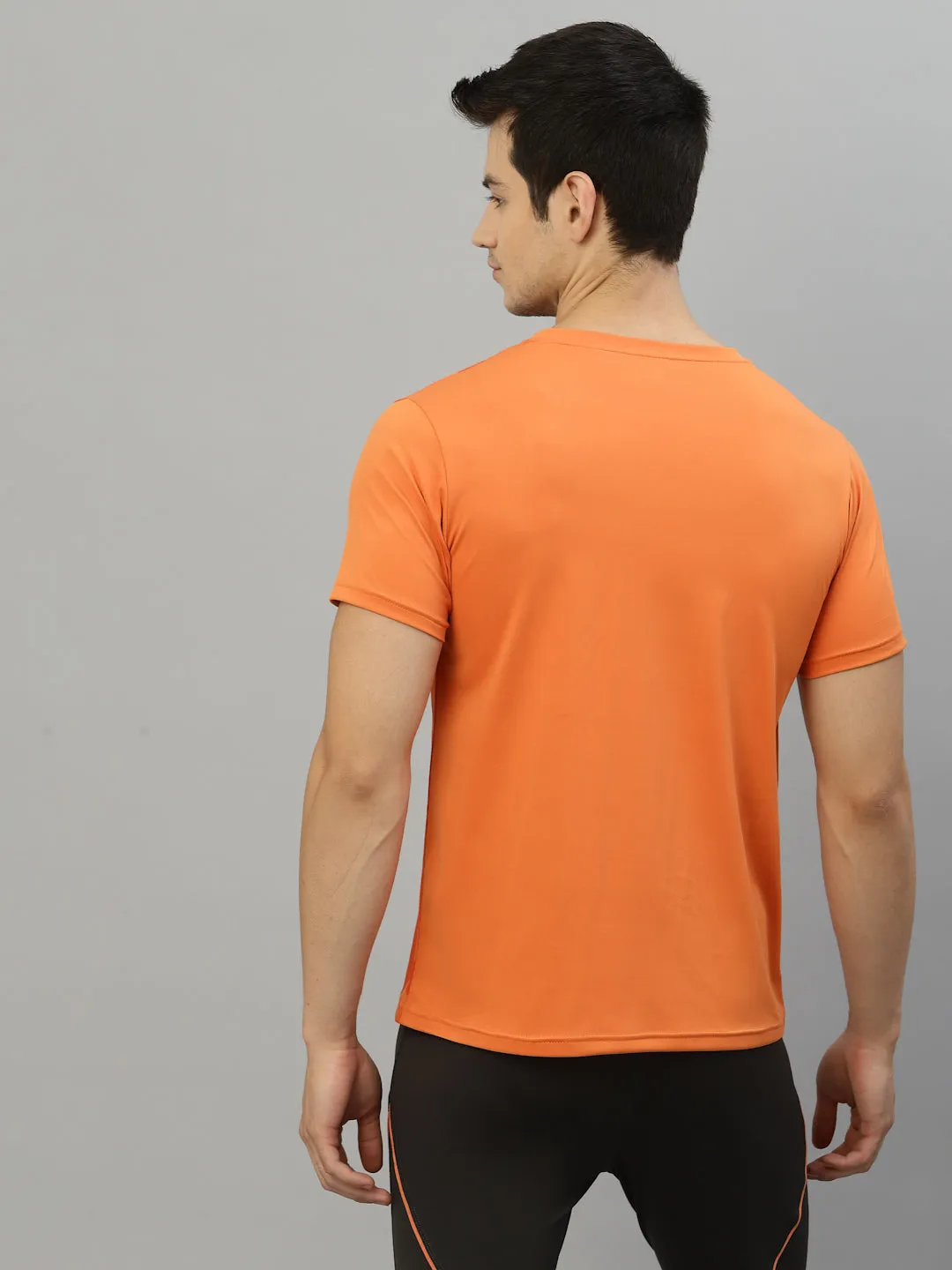 JUMP USA Ultralyte Men Orange Running Rapid Dry T-Shirt