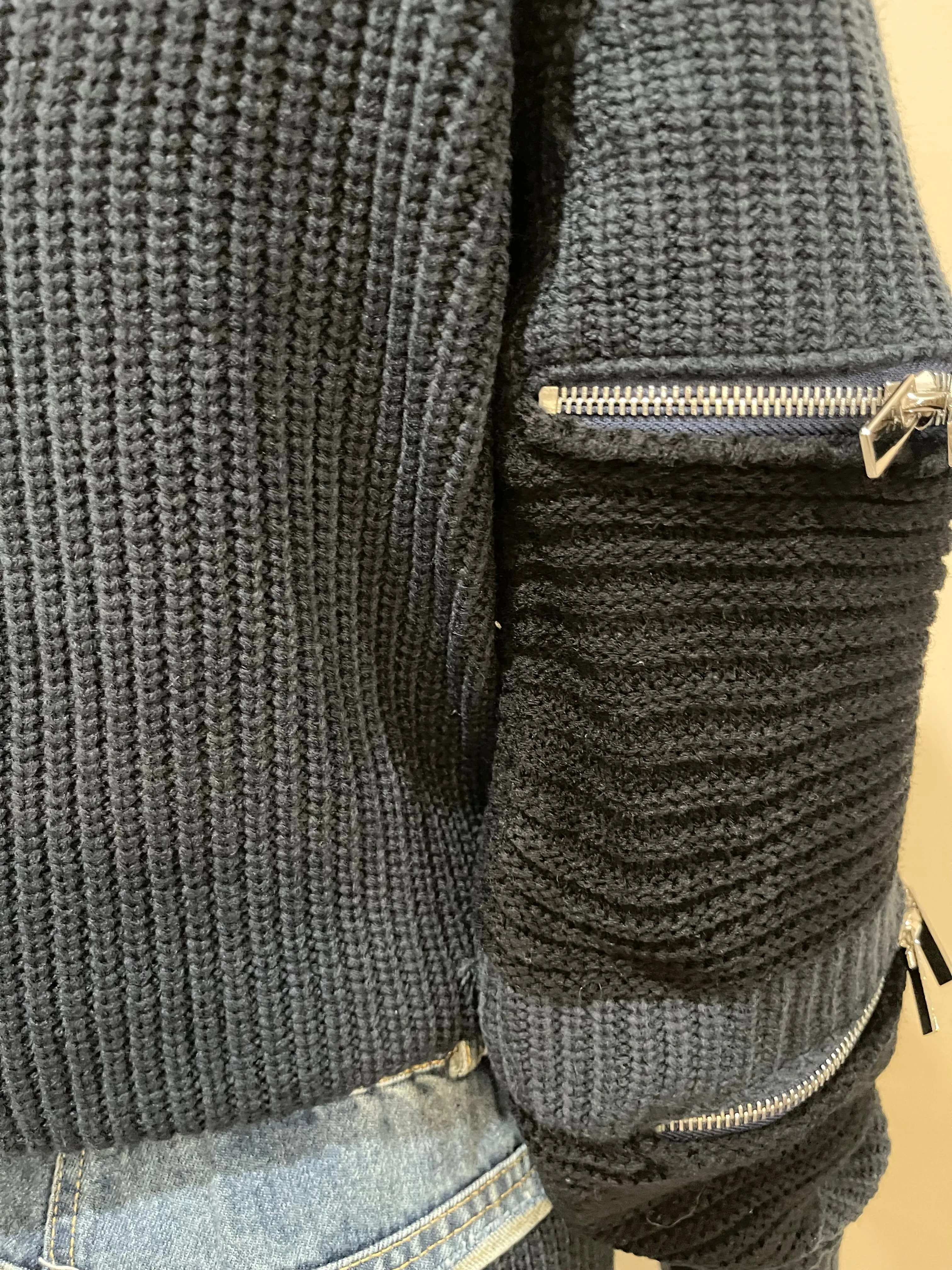 Knit Denim Skirt Set