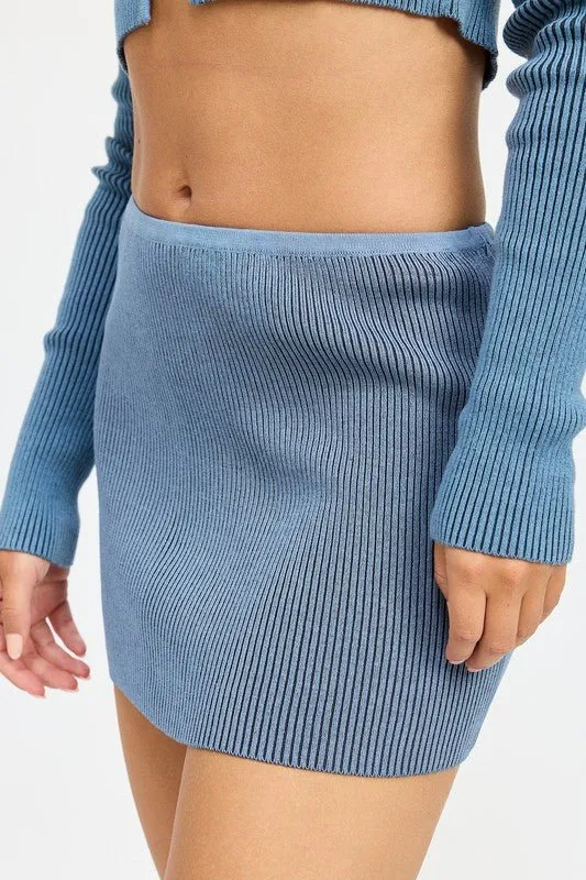 Knitted Mini Skirt