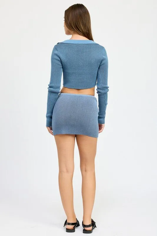 Knitted Mini Skirt