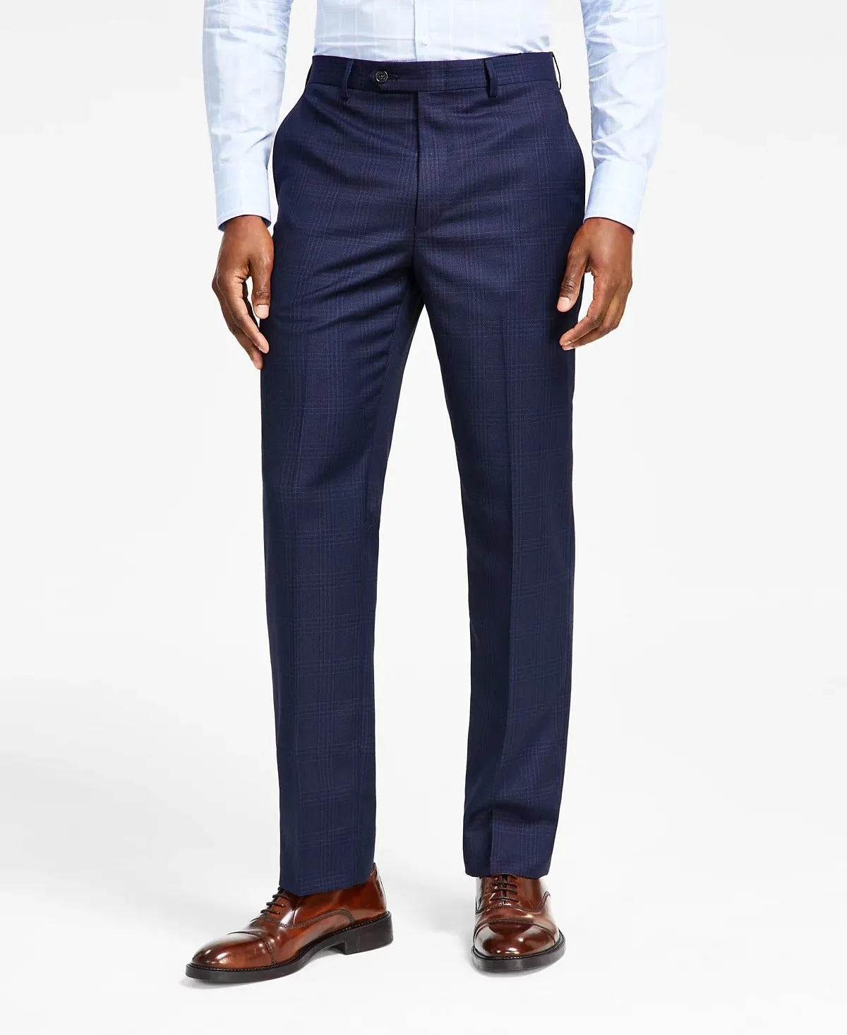 Lauren Ralph Lauren Mens Classic fit Dress Pants 34 / 34 Navy Blue Plaid
