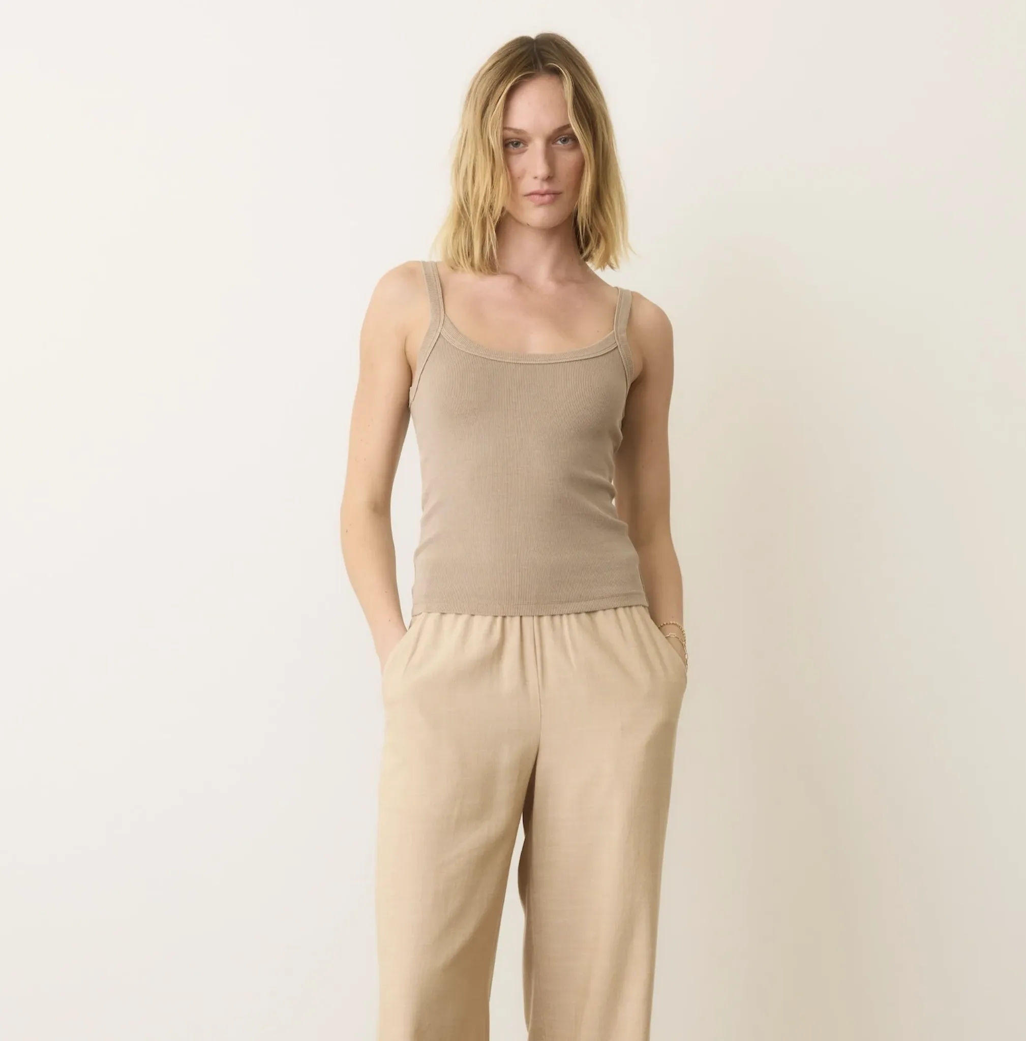 Lexi Rib Sun-In Cami - Mocha