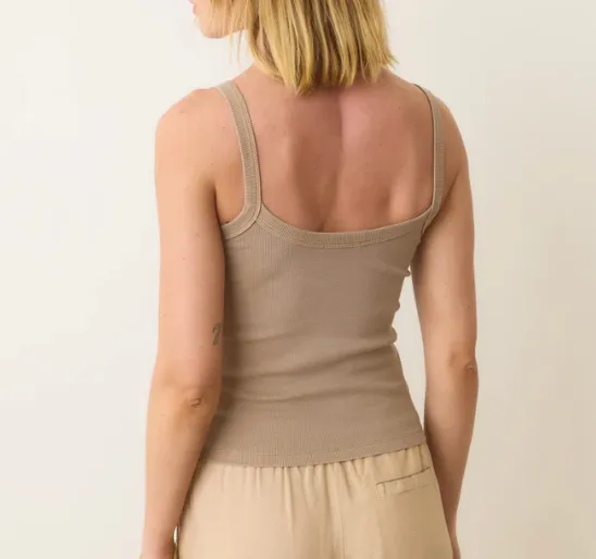 Lexi Rib Sun-In Cami - Mocha