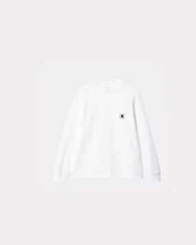 LONGSLEEVES POCKET T-SHIRT IN WHITE