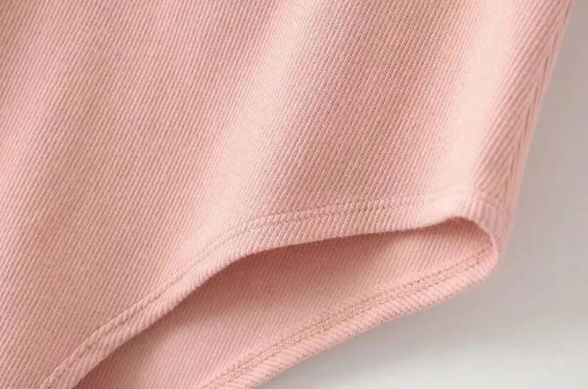 Louise Ruffle Trim Ribbed Bodysuits - 3 Colors