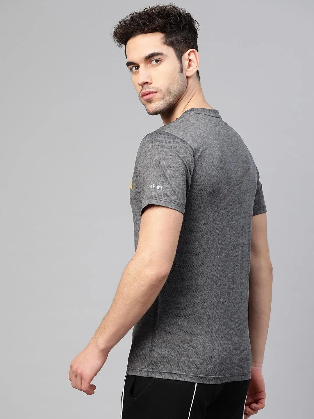 Men's Camouflage Pattern Charcoal T-shirt
