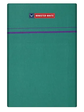 Mens Cotton Green Color Single Layered Dhoti with Assorted Border - Bhoomi